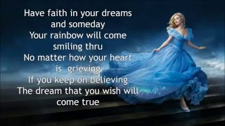 Lily James   A dream is A wish your Heart make Lyrics   Cinderella Soundtrack