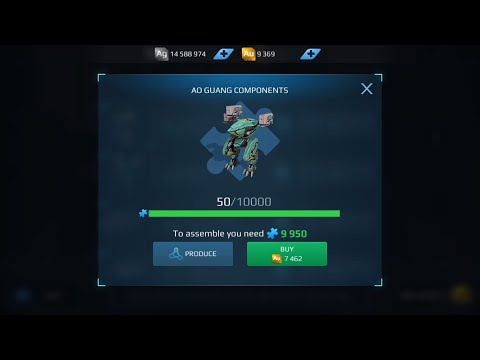I just bought AO GUANG with my little account with gold 2019 war robots 5.0