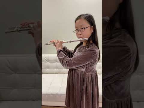 Melody in A Minor (elementary method flute lesson 18)