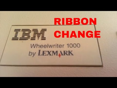 IBM Wheelwriter Typewriter Ribbon Install Demo Tutorial Lexmark Electronic