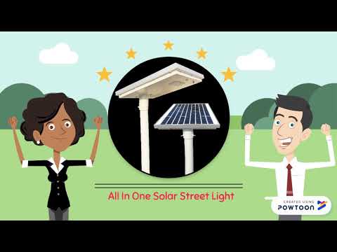 All in one solar street lighting system