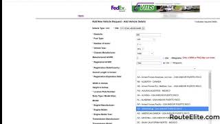 How to add vehicle to Schedule B as a FedEx Ground Contractor