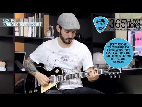 Lick 141/365 - Harmonic Rock Lick in E | 365 Guitar Licks Project