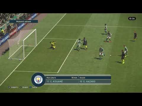 PL giornata 11 - Celtic vs Man City - Goal Kouamè Assist Hazard