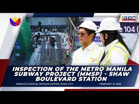 Inspection of the Metro Manila Subway Project (MMSP)