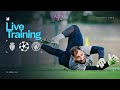 OPEN TRAINING Monaco V Man City UEFA Champions League