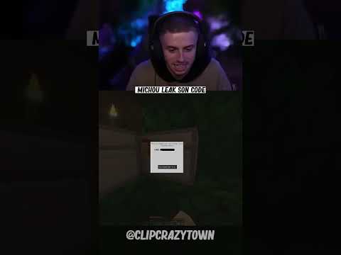 Michou sur #crazytown | il leak ses codes #michou #minecraft #shortvideo #drole