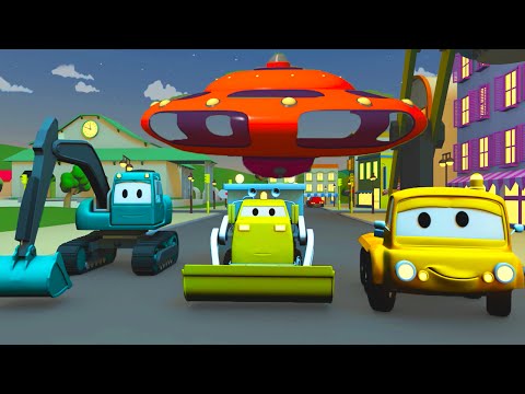 Die UFO Pendelfahrt - Der Bau Trupp in Car City 🚧  Cartoons für Kinder