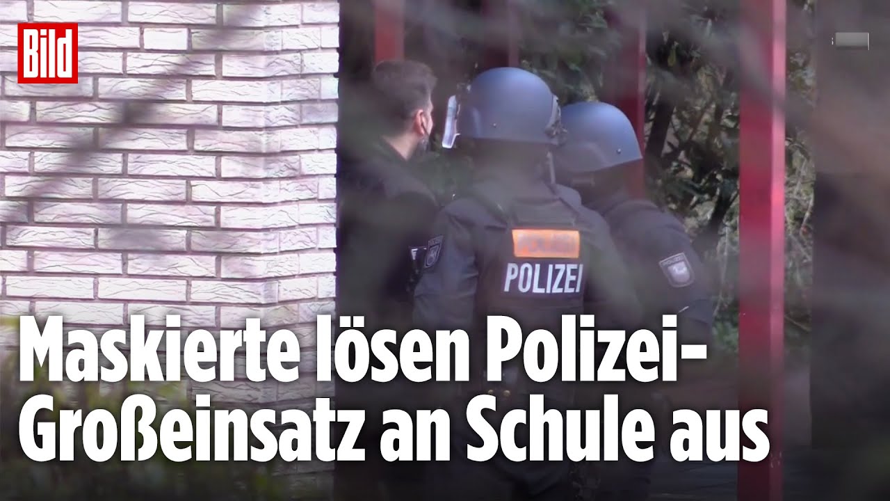 ALARM AN SCHULE: Zeugin meldet Masken-Männer in Lotte (NRW) – Ermittlungen nach SEK-Einsatz