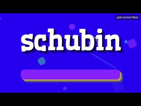 SCHUBIN - HOW TO PRONOUNCE IT!?