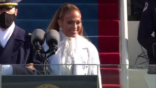 Jennifer Lopez - &quot;This Land Is Your Land&quot; &amp; &quot;America, The Beautiful&quot; - Inauguration 2021 Performance