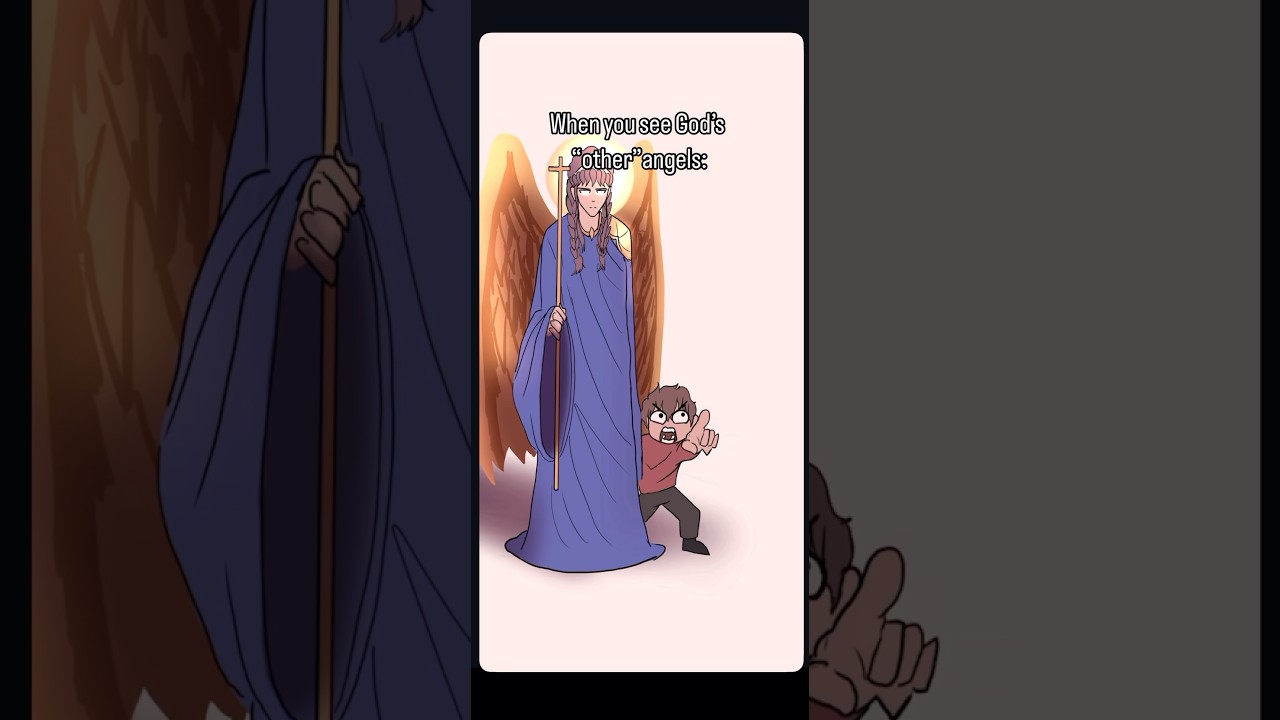 Be not afraid 😂 #animation #funnyshorts #funnymemes #gabriel #god #angel