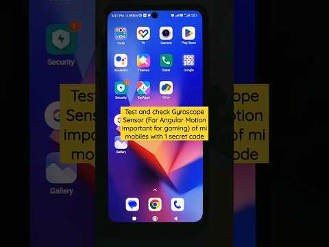 Test Gyroscope Sensor (For Angular Motion important for gaming) of mi/redmi #shorts #gyroscopesensor