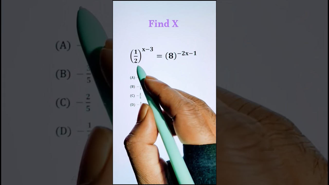 Simplifying nice exponents math problem with variable #shorts #maths
