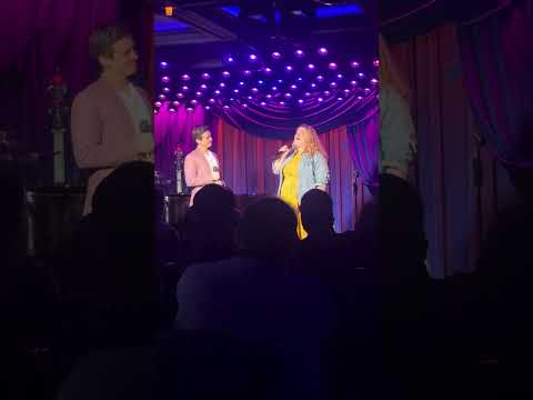 Matt Doyle and Bonnie Milligan at Laurie Beechman singing Suddenly Seymour