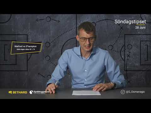 Speltips: Watford - Southampton & Espanyol - Real Madrid 28/6
