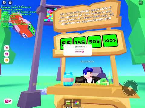 Donating robux to random people!