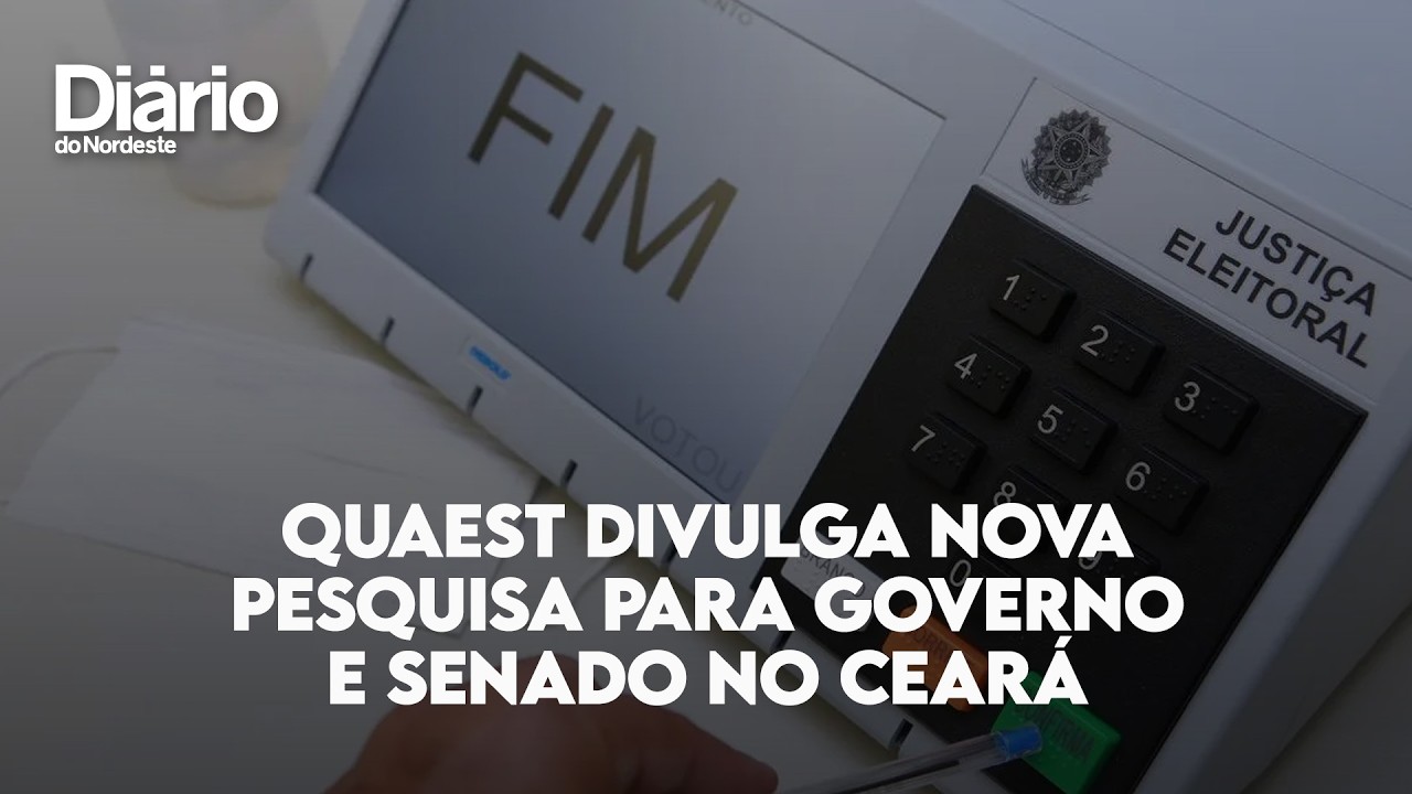 Imagem da notícia Quaest divulga segunda rodada de pesquisa para Governo do Ceará e Senado nesta quinta (30)