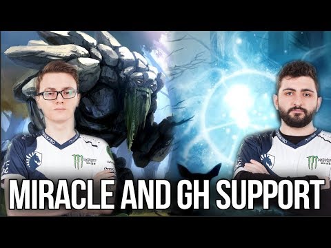 Miracle- Tiny and gh IO Best Combo Rampage - Dota 2