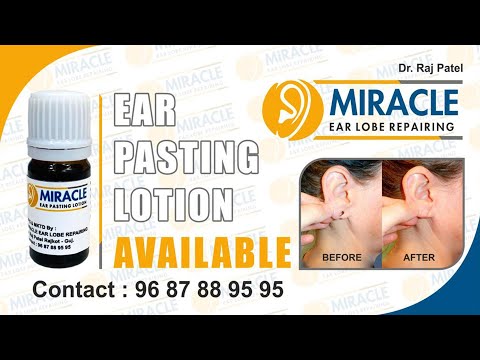 Ear lobe repair pasting lotion kit