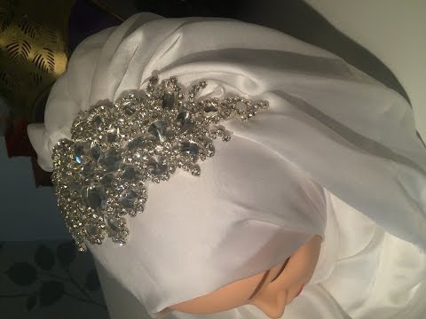 bridal hijab style / حجاب العروس سهل و انيييييق