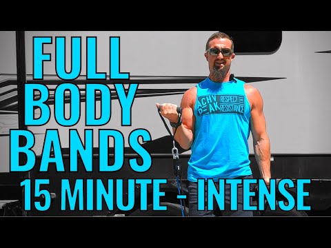 15 Minute Full Body Resistance Band Workout - This one is Tough