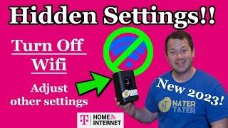 ✅ UPDATED SCRIPT - Extra Settings - Arcadyan KVD21 T-Mobile 5G Home Internet - Turn Off WiFi & More