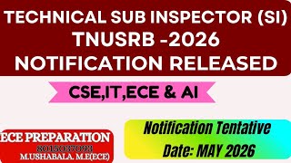 Download lagu TNUSRB TECHNICALSI ANNUAL PLANNER RELEASED  2026#tnusrb#technicalsi #technicalsi classes#ece#cse#it mp3
