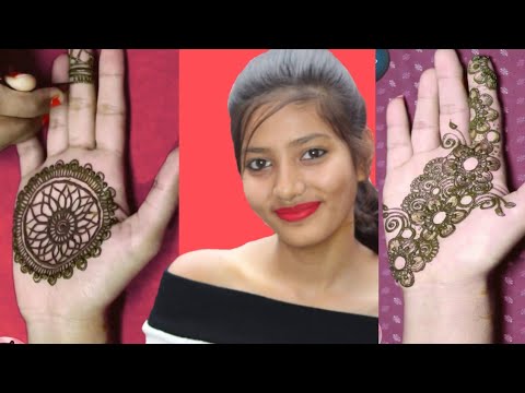 Simple Two Flowers Mahdi Design for hand ! Henna Mahdi Design 2020 720p