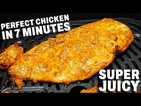 The BEST Air Fryer Chicken Breast IN 7 MINUTES | SUPER JUICY!