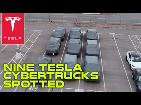 Nine Tesla Cybertrucks Spotted At Giga Texas