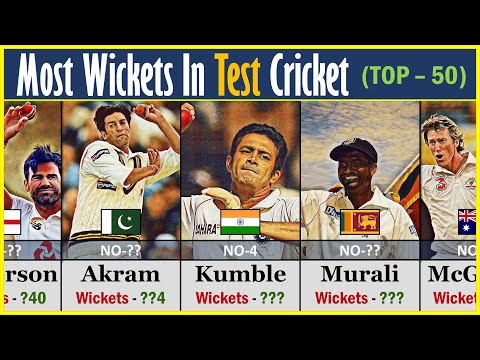 Most Wickets in Test Cricket : Top 50 | Cricket List