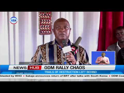 Chaos erupts at ODM rally as police fire tear gas in Kitengela