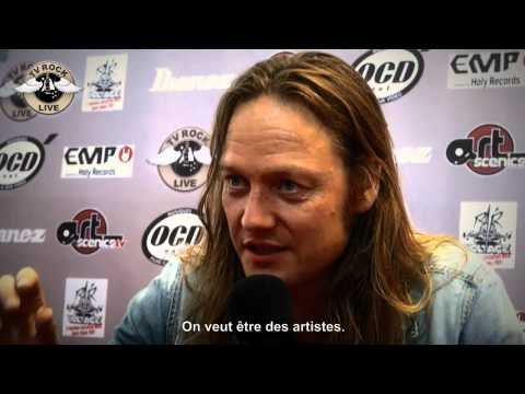D-A-D - Interview Jesper Binzer - Hellfest 2012 [HD] Traduction en Français