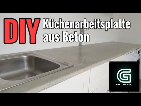 Küchenarbeitsplatte aus Beton ganz einfach selber bauen / DIY