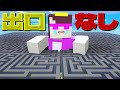 迷路の出口塞いでおかんを閉じ込めてみたww【まいくら / マインクラフト】