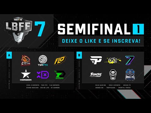 LBFF 7 Série B - Semifinal 1 - Grupo A e Grupo B | Free Fire