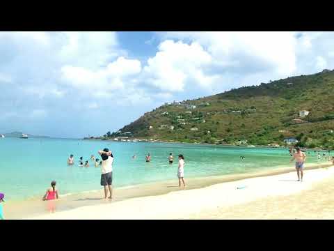 Bella playa en Tortola, Islas Vírgenes Británicas