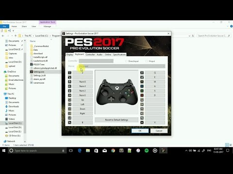 configure keyboards for pes pc 2016