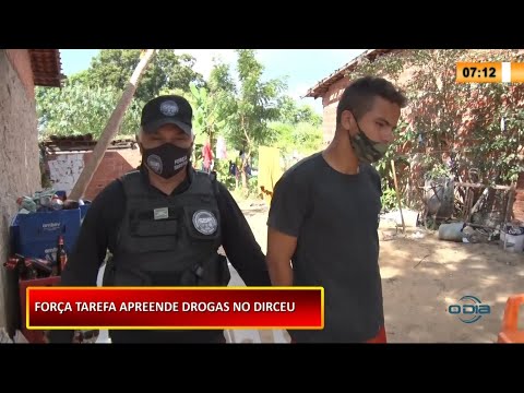 Força Tarefa prende jovem suspeito de vender drogas no Dirceu e mãe se despede do filho 04 02 2021