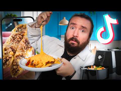 Ich TESTE virale TikTok AIRFRYER Rezepte (Wir brauchen das)