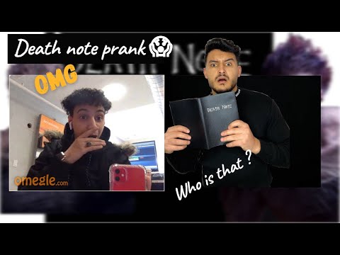 Death Note prank on Omegle 😱