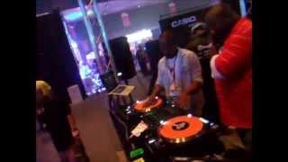DJ Angelo, Mell Starr RELOOP booth 2014 DJ EXPO