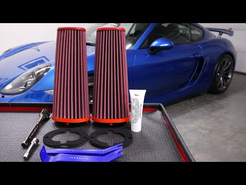 Porsche Cayman Air Filter Replacement | 981 BMC Filters | GT4
