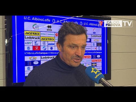 AlbinoLeffe-Padova Oddo “Molto male 1° tempo, la colpa è mia. Nella ripresa è uscita nostra qualità"