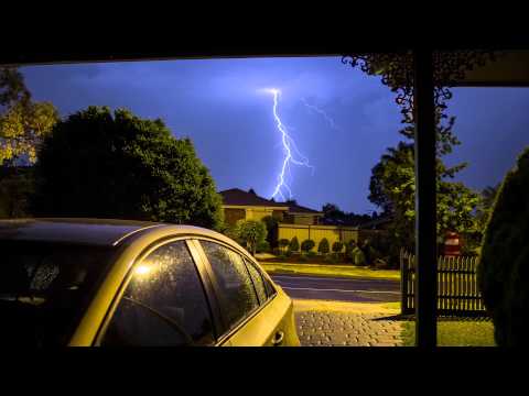 Backyard Thunder Storm Time Lapse