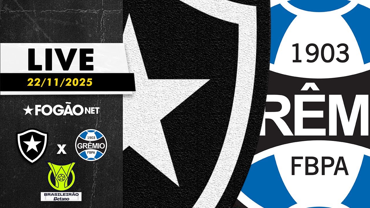 LIVE | Pré-jogo de Botafogo x Grêmio pela 35ª rodada do Campeonato Brasileiro 2025