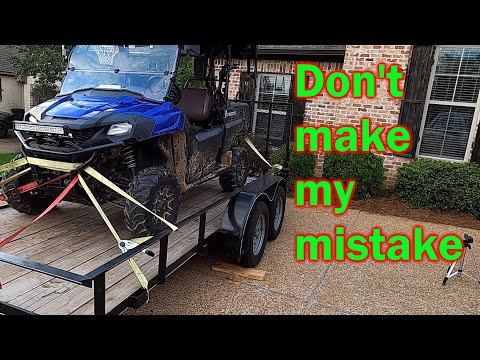 Adding tie-down rings to my trailer for securing equipment