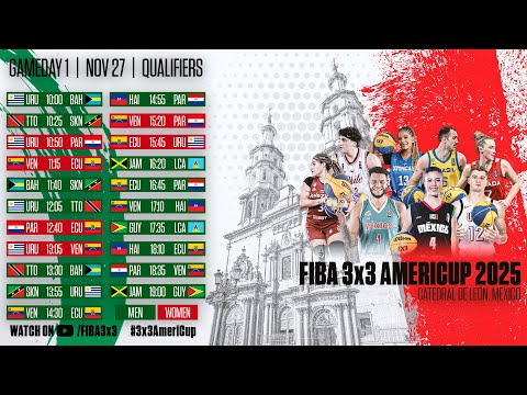 RE-LIVE | FIBA 3x3 AmeriCup 2025 | Day 1 - Session 1 | 3x3 Basketball