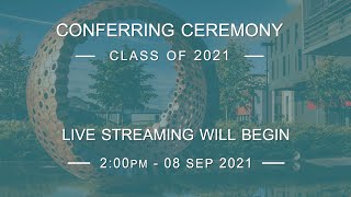 2:00PM - Conferring Ceremony 03 - Wednesday 8 September
